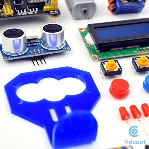 Adeept Ultrasonic Distance Sensor Starter kit for Raspberry Pi 4 3 RPi 2 Model B+ B, LCD1602, Motor, 160 Items, and Python Code, Learn Electronics Programming for Beginners with Detailed Tutorials