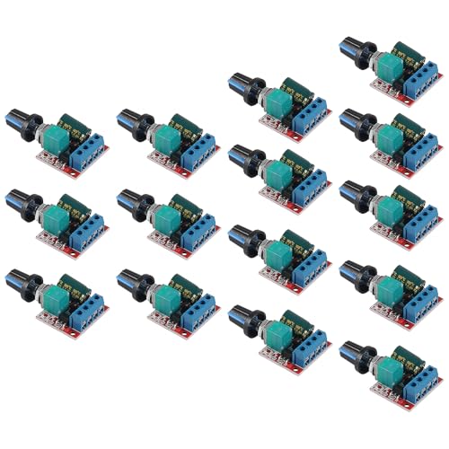 15pcs 5A Motor Speed Controller Module Mini DC Motor PWM Speed Controller Switch Control Controller Switch LED Dimmer 3V 6V 12V 24V 35V Max 90W