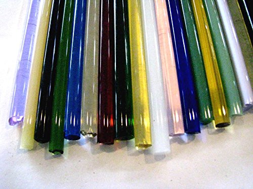 Devardi Glass Boro Rods, COE 33, Mixed Colors, 3 lbs borosilicate solid rods