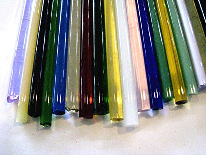 Devardi Glass Boro Rods, COE 33, Mixed Colors, 3 lbs borosilicate solid rods