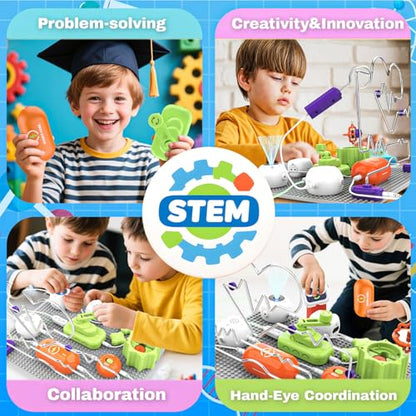 SMILESSKIDDO Science Kits, Electronics STEM Toys, 300+ Projects 16 Parts - size: Medium