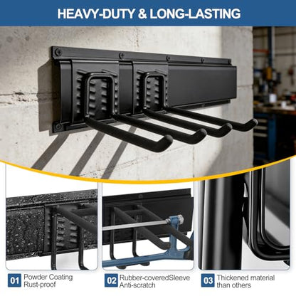 Garage Tool Organizer Wall Mount 49.5", 520lbs Heavy Duty Rack - size: 49.5''-14Pack
