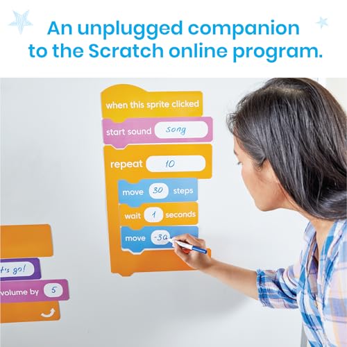 hand2mind Scratch Block-Based Coding Magnetic Demonstration Set - style: Demonstration Set