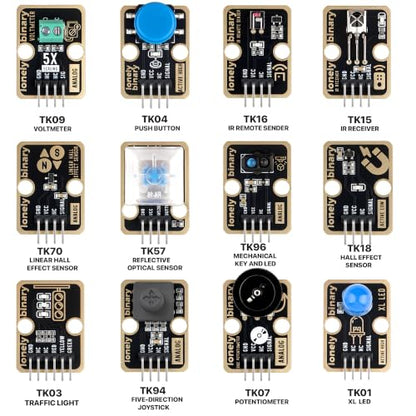Lonely Binary 46-in-1 Sensor Kit for ESP32, Raspberry Pi Pico and STM32