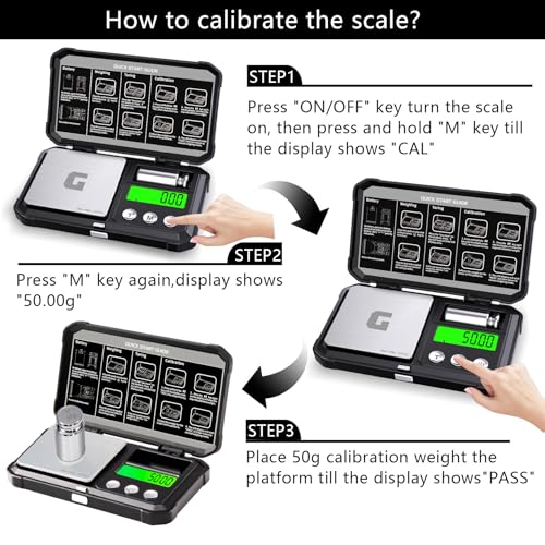 GRAM PRES Digital Pocket Gram Scale 300g x 0.01g Accuracy， Jewelry Scale