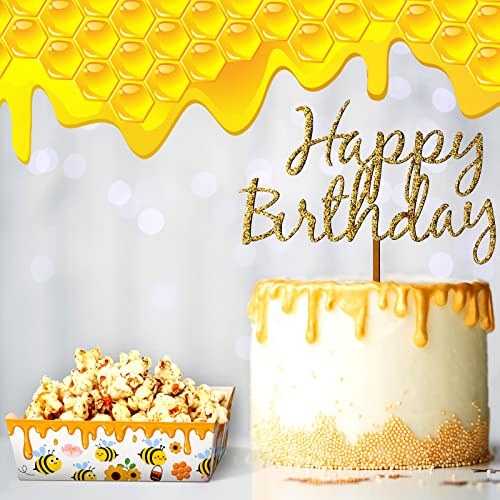 Cunhill 60 Pack Paper Food Trays 1 Lb Disposable Carnival Bee - size: 1 lb, style: Bee