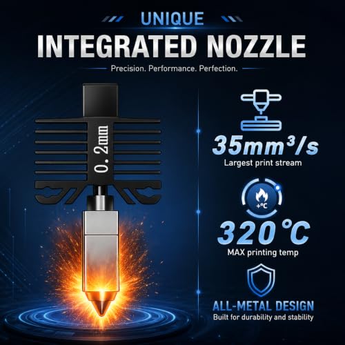 2PCS 0.4mm Integrated Hotend Nozzle for Bambu Lab P1P and P1S - size: 2PCS
