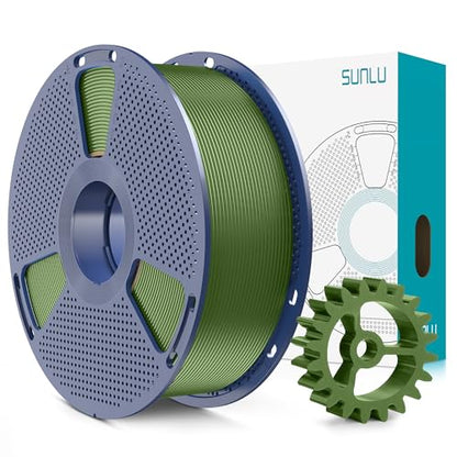 SUNLU PLA+2.0 3D Printer Filament, Olive Green, 1KG - color: 1000g Olive Green, size: 1kg