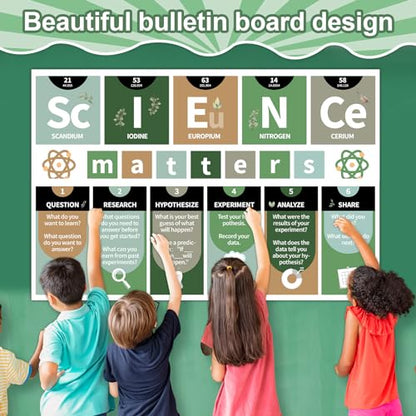 Lonfliness Eucalyptus Science Decoration Greenery Science Banner and Poster Eucalyptus Bulletin Board Set for Laboratory Bulletin Board Decor Elementary Middle Supplies - style: Eucalyptus