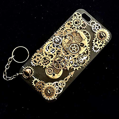 BigOtters 150PC Steampunk Gear Charms, 5 Colors Mixed Metal Cog Pendants