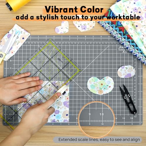Premium 10pcs Self Healing Cutting Mat 18''x12'', Cutting Mat for Quilting - color: Anthracite Gray, size: 17.8''x11.9''(10 Pack)