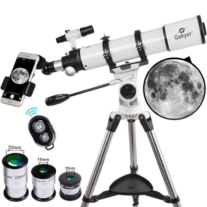 Gskyer Telescope 600x90mm AZ Astronomical Refractor Telescope for Adults - color: White