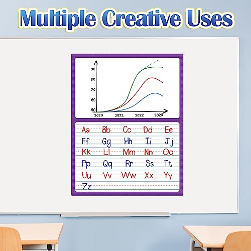Aizweb Giant Magnetic Draw & Write Paper,Dry Erase Handwriting Lined for Classroom Whiteboard Accessories, Writing Chart Paper Teacher Must Have Homeschool Teaching Supplies,Teacher Essential - style: Draw & Write