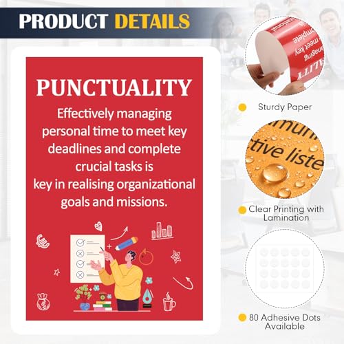Outus 11 Pcs Job Skills Posters High School Classroom Decorations, Elegant - style: Elegant