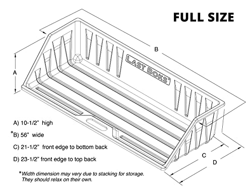 Full Size Truck Bed Cargo Box - Slides Out Onto Tailgate for Easy Access to Load and Unload - Stores and Protects Cargo in Your Truck Bed - size: Full-Size 56"