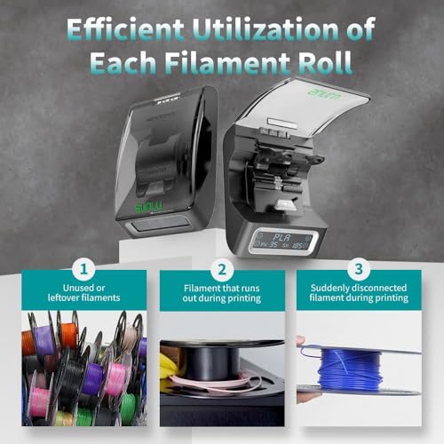 SUNLU Filament Connector, Filament Splicer with 200Pcs PTFE Sleeve for 3D Printer Filament 1.75mm, Fast Heating Up to 240°C, Compatible with PLA PETG TPU ABS PA Nylon - style: Filament Connector - 200pcs Ptfe