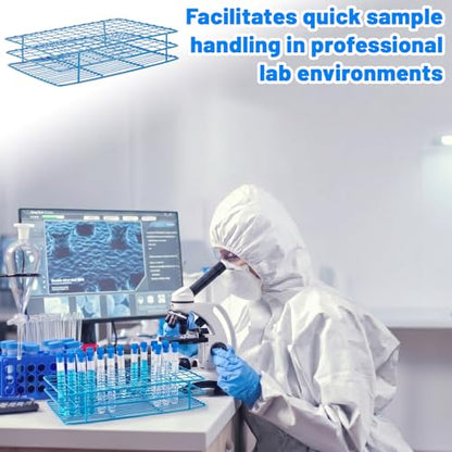 Test Tube Holder Rack, 96-Place Stainless Steel Wire, 13-20 mm