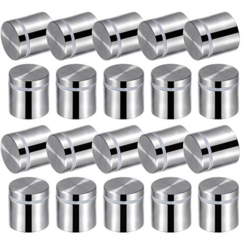 Favide 48 Packs Sign Standoff Screws, Stainless Steel, 1 x 1 Inch - size: 1 x 1 Inch