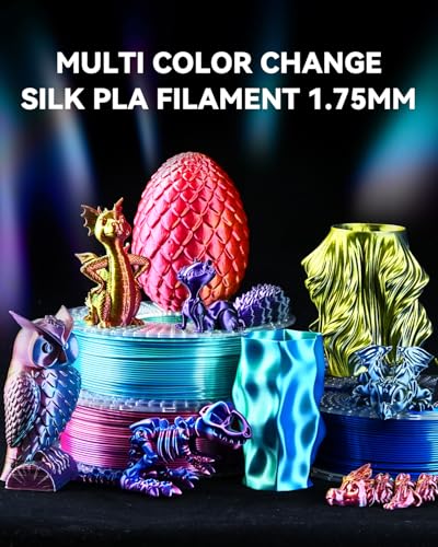SUNLU 250g Filament Bundle 1.75mm, Multicolor 3D Printer Filament - color: Silk Spool-quadruple Color Filament*4, Single Color Filament*4