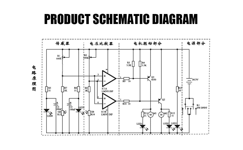 D2-5 Smart Tracking Car Kit, DIY Line Follower Robot Soldering Project, Automatic Trajectory Car STEM Practice Kit for Beginners Teens Students