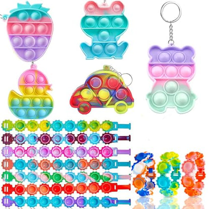 126 Pcs Party Favors for Kids 4-8-12,Easter Egg Fillers,Treasure Box Toys for Classroom Prizes,Pinata Filler,Goodie Bag Stuffers,Treasure Chest Carnival Prizes,Easter Basket Stuffers