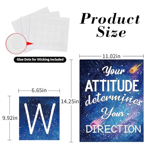 DUAIAI 13 Pieces Space Themed Classroom Decor Posters - color: Space