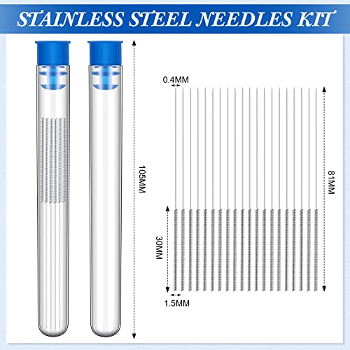 Leifide 100 Pcs 3D Printer Nozzle Cleaning Kit 0.4mm for 3D Printer WDT