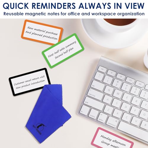 Dry Erase Magnets 4x2 in, Magnetic Notes & Labels for Whiteboard & Fridge - size: 4x2 in