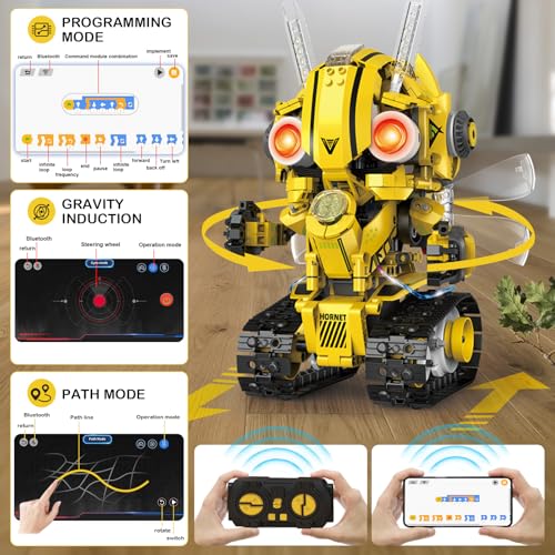 5-in-1 STEM RC Robot Building Blocks Kit, Educational Toys Age 6-12