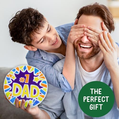 Creative Roots Paint Your Own Stepping Stone Kit, #1 Dad - style: #1 Dad