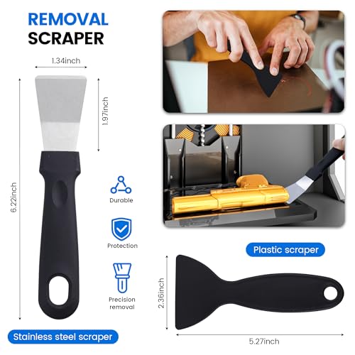 45 Pcs 3D Printer Tool Kit, 3D Printer Accessories Includes Nozzle Cleaning Kit, Deburring Tool, Files, Pliers, Removal Scrapers Suitable for 3D Print Removing, Cleaning, Finishing - style: 45PCS