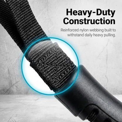 2 PCS Car Headrest Grab Handles, Heavy‑Duty Metal Reinforced Hand Hold Grips, Secure Non‑Slip Passenger Grip Strap, Interior Roof Grab Handles, Compatible with 2007‑2026 Wrangler JK JL JT