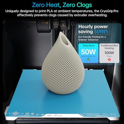 BIQU Cryogrip Pro Frostbite Build Plate for Bambu-Lab H2D/H2S 3D Printers - color: Frostbite, size: H2D/H2S