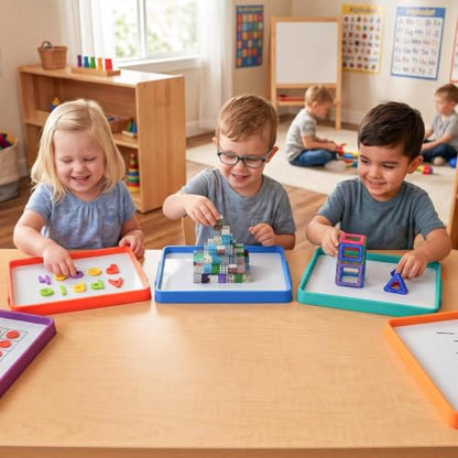 Magnetic Board for Kids - Magnetic Dry Erase Tray (Blue) - color: Blue