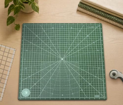 Calibre Art Rotating Self Healing Cutting Mat 18x18 (17" Grid), Quilting