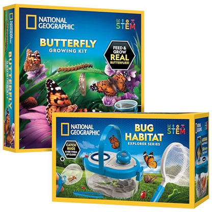 National Geographic Butterfly Growing and Bug Catcher Kit for Kids - style: Butterfly Habitat & Bug Catcher Kit