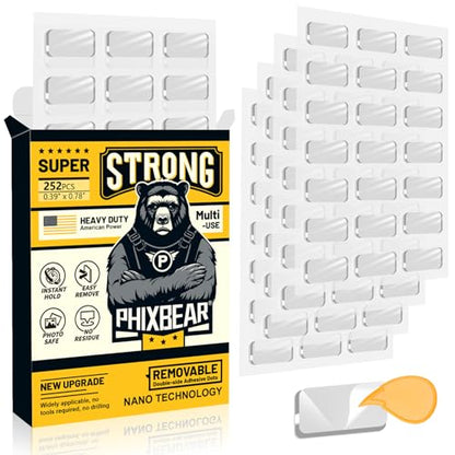 PHIXBEAR Removable Adhesive Dots, No Trace Museum Poster Mounting Putty - size: Large-Standard