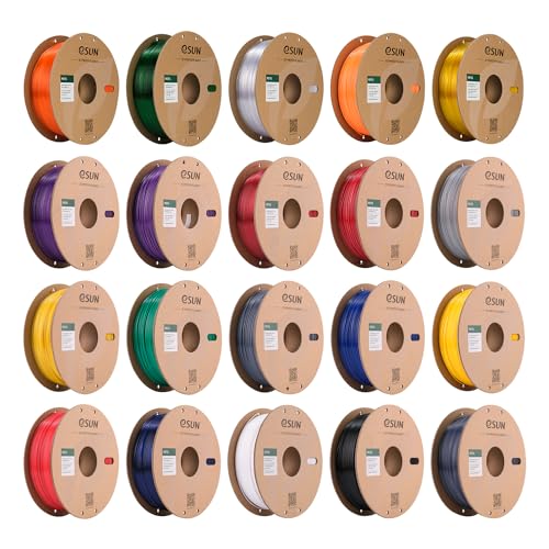 eSUN PETG Filament 1.75mm, 3D Printer Filament PETG, Dimensional Accuracy +/- 0.05mm, 1KG Spool (2.2 LBS) 3D Printing Filament for 3D Printers, Solid Black - color: A-solid Black, size: PETG 1.75MM - 1KG