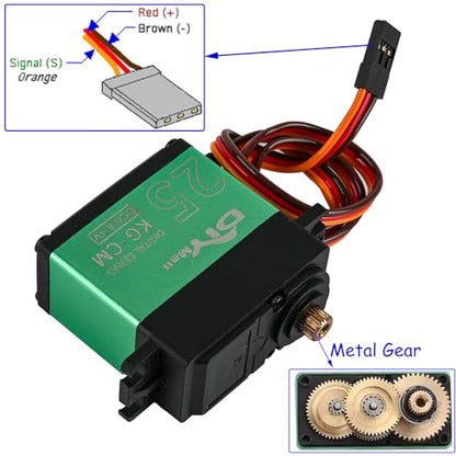 TD-8825MG 25kg Digital Servo 360 Degree Continuous Rotation Servo