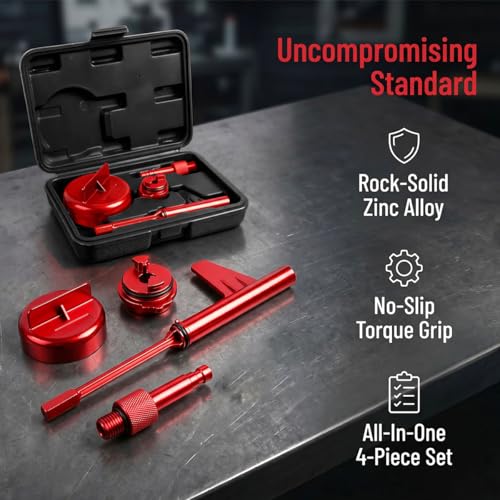 4PCS Car Transmission Fill Tool, Heavy Duty Vehicle Transmission Filler Adapter Kit, Automotive Oil Change Tool Set Accessories, Compatible with 725.0 Tronic 9 Speed (Black) - color: Black