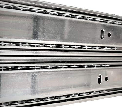 10 Pack Promark 3-Section 100 LB Capacity Full Extension Ball Bearing Side Mount Drawer Slides (18 Inches) - size: 18 Inches-10 Pack