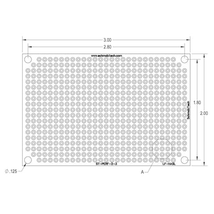 Double Sided LF HASL Perf Board, PCB Board, Electronic Circuit Board for DIY Prototype Circuit, FR4, Plated Through Hole Solder Prototype Board, ST-PERF-2-3 (2" x 3" - 2 Pack) - style: 2" x 3" - 2 Pack