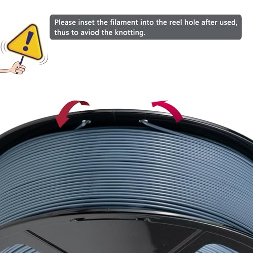 iSANMATE ASA Filament 1.75mm Bluish-Grey 1KG, UV & Weather Resistant 3D Printer Filament Perfect for Outdoor Functional Parts, Dimensional Accuracy +/- 0.02mm, 1kg Spool (2.2lbs) - color: Grey