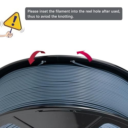 iSANMATE ASA Filament 1.75mm Bluish-Grey 1KG, UV & Weather Resistant 3D Printer Filament Perfect for Outdoor Functional Parts, Dimensional Accuracy +/- 0.02mm, 1kg Spool (2.2lbs) - color: Grey