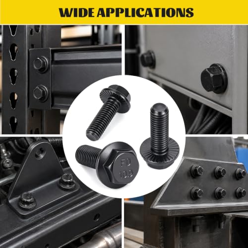 248PCS M6 Flange Hex Bolt Assortment Kit, M6-1.0 x 12/16/20/25/30 mm - size: M6 248pcs