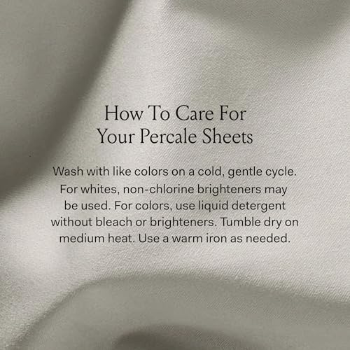 BOLL & BRANCH Percale Hemmed Sheet Set, Twin, Pewter - color: Pewter, size: Twin