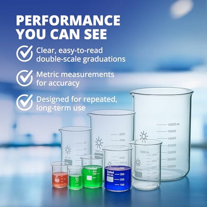 United Scientific™ Borosilicate Glass Beaker, 5000ml, Autoclavable, 1 Each - size: 5000mL (1 Each)