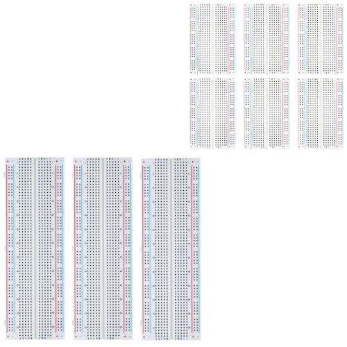 ELEGOO 6PCS 400-Point Boards and 3PCS 830-Point Boards Bundle, for Breadboard Circuits, Prototyping, STEM Labs and Electronics Practice