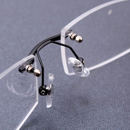 Rimless Glasses Rectangular Screw Washer Nut Cap Eyeglass Repair Kit+Driver