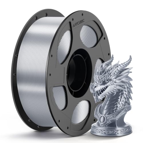 ANYCUBIC Silk PLA Filament 1.75mm, 1KG, Silk Silver - color: 1kg Silk Light Silver